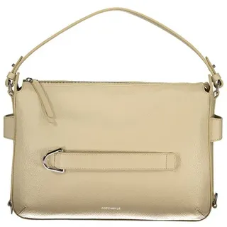 COCCINELLE Umhängetasche, Damen Handtasche Beige mit abnehmbaren Riemen & Innentaschen beige