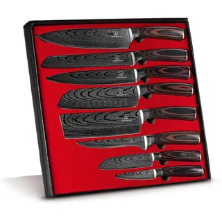Küchenkompane Küchenkompane, Braun, Metall, Echtholz, Kochen, Küchenmesser, Messersets