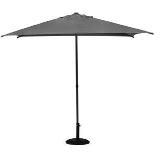 HESPERIDE Sonnenschirm, gerade, quadratisch, Soya – 2,5 x 2,5 m – hoher UV-Schutz, abnehmbares Bespannung wasserabweisend und schwenkbar – Stahlgestell, rostbeständig