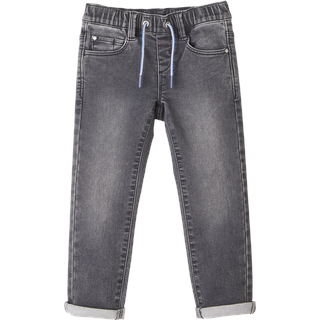 s.Oliver - Jeans Joggstyle Brad / Slim Fit / Mid Rise / Slim Leg, Kinder, grau, 140/REG