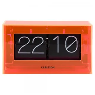 Karlsson Tischuhr Boxed Flip Orange - (B)20,7 x (H)11,7 x (T)7,1 cm