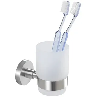 WENKO Badaccessoire-Set WENKO Zahnputzbecher-/ Zahnbürstenhalter, für Zahnbürste und Zahnpasta