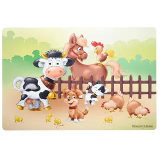 Ritzenhoff & Breker Tischset Hoftiere 45 x 30 cm Kunststoff Bunt