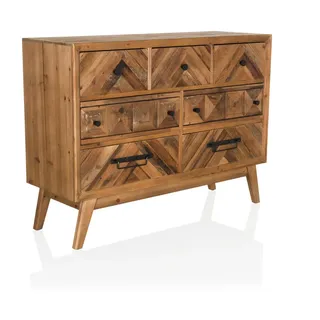 hjh living Sideboard 97 x 34 x 72 cm Dunkelbraun