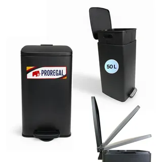 Proregal Mülleimer 50 l Matt Schwarz
