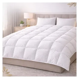 BettwarenShop Daunendecke Toronto warm, Füllung: 90% Daunen 10% Federn 140x220 cm