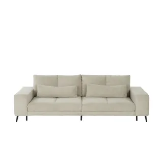 Möbel Kraft Sofa 3-sitzig Helmond ¦ grau ¦ Maße (cm): B: 286 H: 92 T: 124.0