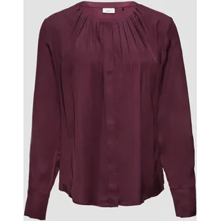 S.Oliver BLACK LABEL Elegante Bluse mit verdeckter Knopfleiste, Damen, Rosa, 42