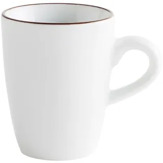 KAHLA 574732A69982C Pronto Line Espresso-Obertasse hoch 0,10 l Line chocolate brown | Espressotasse mit brauner Linie aus Porzellan
