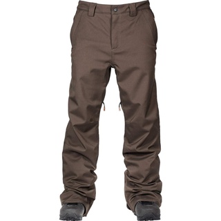 L1 Premium Goods Herren Slim Chino Pant '21 Hose Wasserabweisend Atmungsaktiv Snowboardhose Men, Espresso, L