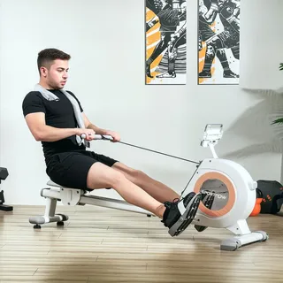 sportnow Rudergerät Weiß