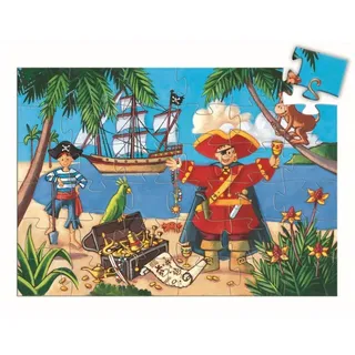 DJECO Puzzle DJ07220 Formen Puzzle: The pirate and his treasure, Puzzleteile