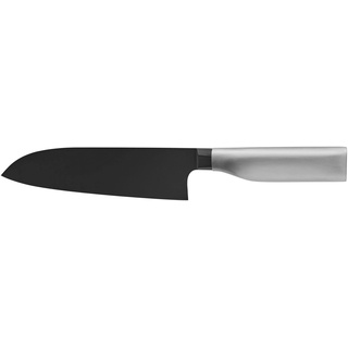 WMF Ultimate Black Santoku Messer 32 cm, Made in Germany, Küchenmesser dauerhaft scharf, Diamond Cut, Klinge 18,5 cm, immerwährende Schärfe, sicherer Fingerschutz, ergonomischer Griff