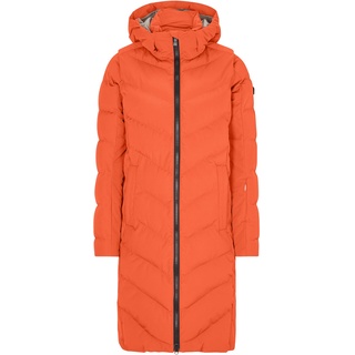 Ziener Damen TELSE Winter-Mantel | warm, atmungsaktiv, wasserdicht, knielang, burnt orange, 46