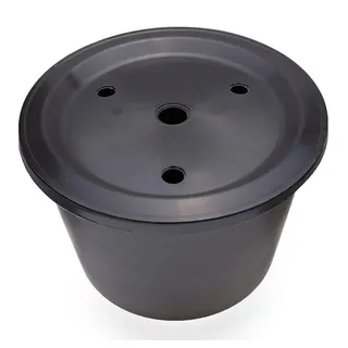 CLGarden ø 45cm 30 Liter PE Springbrunnenbecken rund mit GFK Deckel Becken Set Brunnenbecken klein für Gartenbrunnen Garten Springbrunnen Quellstein