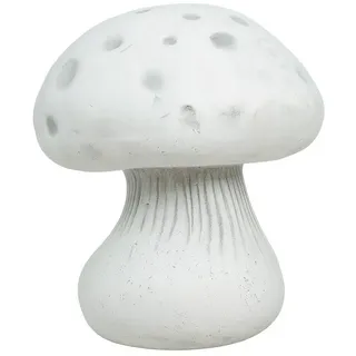 Xlmoebel Skulptur Stein-Pilz für Garten und Terrasse – detailreiche Deko-Figur (Skulptur), Hergestellt in Europa weiß