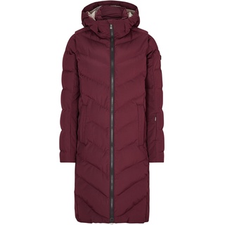 Ziener Damen TELSE Winter-Mantel | warm, atmungsaktiv, wasserdicht, knielang, velvet red, 34