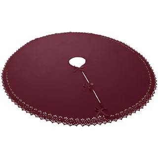 Wometo Weihnachtsbaumdecke Ø 120 cm rot