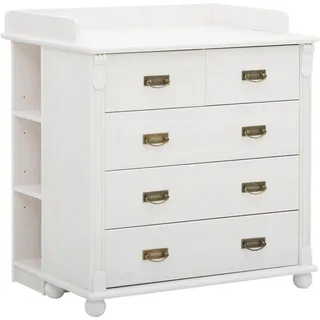 OTTO home Babyzimmer-Komplettset OTTO HOME "Aimo, luxoriöser Landhausstil, Messinggriffe", Kinder, Gr.