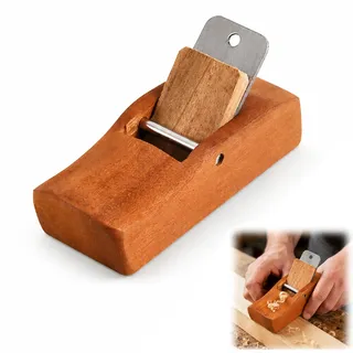 Einhandhobel, Hobel Holz, Mini Hobel, Handhobel Klein, Putzhobel, Holzhobel, Schreinerflugzeug Handwerkzeug, Handhobel Holz für Geeignet zum Besäumen und Hobeln