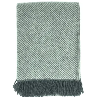 Alpenwolle Wollplaid Wolldecke Plaid Tagesdecke Sofadecke Decke mit Fransen 130x200 Wolle im Geschenkkarton