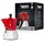 4 Tassen rot/silber