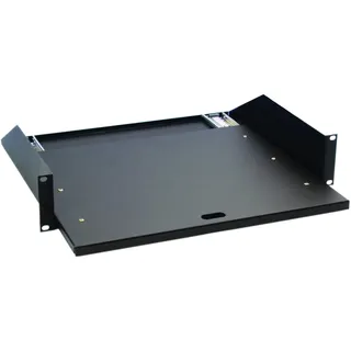 Adam Hall 19" Rackwanne 2 HE mit Auszugsschienen