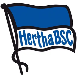Wandtattoo WALL-ART "Hertha BSC Logo Fahne" Wandtattoos Gr. B/H/T: 100 cm x 94 cm x 0,1 cm, -, bunt (mehrfarbig) Wandtattoos Wandsticker selbstklebend, entfernbar