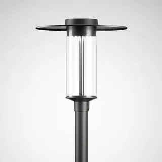 Trilux LED-Mastaufsatzleuchte Aluminium IP65 1000 lm grau