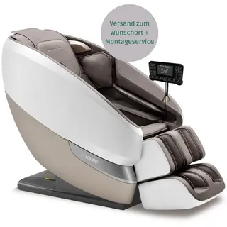 aspria Massagesessel Tai Chi 75 x 110 x 90 cm Grau mit Liegeposition und Massagefunktion