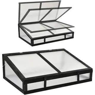 Trutzholm Frühbeetaufsatz 120 x 80 x 42 cm Schwarz