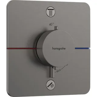 Hansgrohe ShowerSelect Comfort Q Thermostat Unterputz, für 2 Verbraucher, brushed black Chrome