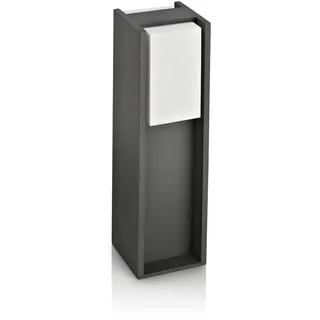 Philips Sockelleuchte Aluminium 14 W E27 IP44 anthrazit