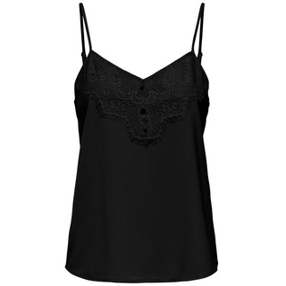 JACQUELINE de YONG Shirttop Elegantes Spitzen Top Ärmelloses Party Shirt JDYSISI 4943 in Schwarz schwarz XS (34)