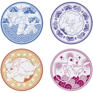 abysse corp sas POKEMON - Set of 4 Plates - Japanese Style
