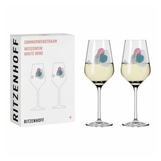 Ritzenhoff Weißweinglas Sommerwendtraum Weißwein 2er-Set 001, Kristallglas, Made in Germany bunt