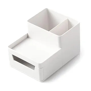 Agmoctz Kleiner Make-Up-Pinselhalter, Organizer, Mini-Kosmetik-Arbeitsplatte, Hautpflege-Aufbewahrung für Schreibtisch, Schminktisch, Badezimmertheke,