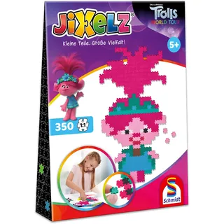 Schmidt Spiele 46108 Jixelz Trolls, 350 Teile, Kinder-Bastelsets, Kinderpuzzle