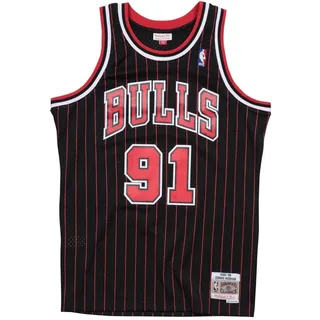 Mitchell & Ness Mitchell & Ness, Herren, Sportshirt, NBA Chicago Bulls Dennis Rodman Trikot Herren (L), Schwarz, L