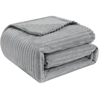 Woltu Kuscheldecke 220 x 240 cm Grau