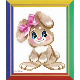 Riolis Happy Bee Kreuzstich-Stickset Hasenbaby, Zählmuster