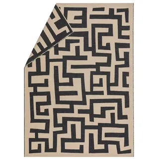 David Fussenegger Luca 'Labyrinth' Kuscheldecke 140 x 200 cm Beige