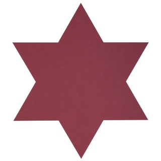 Platzset, »Lind DNA Tischset Stern Star Nupo red 34,5x34,5cm«, LIND DNA rot