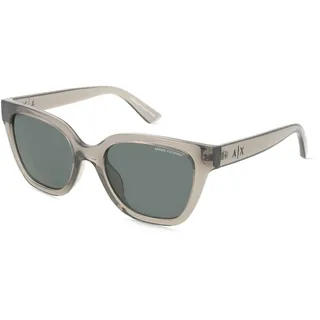 Emporio Armani 0AX4164SU Damen-Sonnenbrille Vollrand Cat Eye Kunststoff-Gestell, Grau