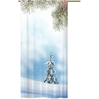 gardinen-for-life Vorhang Schlaufenschal Christmas Tree, Edler Schlaufenschal