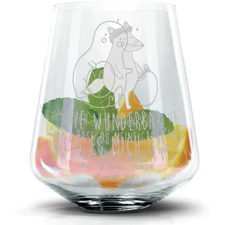 Mr. & Mrs. Panda Cocktailglas Avocado Kern rollt, Whiskyglas, Transparent, Cocktailglas, Avocados, Premium Glas, Margarita Glas Erstes Kind Tumbler