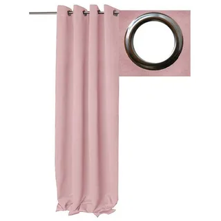 Gardine VERDUNKELUNG Vorhang ÖSEN viele Größen Gardine Blackout Blickdicht, Brilliant, Ösen (1 St), verdunkelnd, gewebt, glattes Gewebe rosa 140 cm x 145 cm