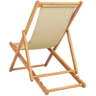 vidaXL Liegestuhl 1 St. 0 x 0 x 0 cm beige
