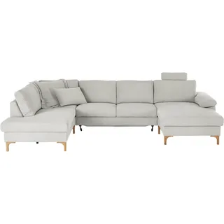 Candy Wohnlandschaft Polyester 2-Sitzer Silber