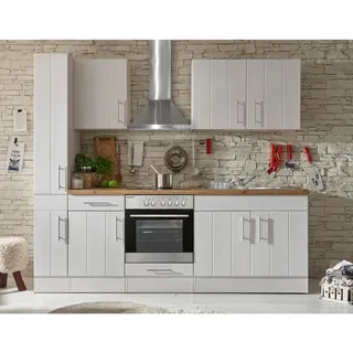 Respekta Küchenzeile Premium Landhaus 240 cm E-Geräte